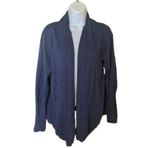 Blue Open Front Cardigan Size XL